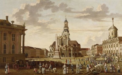 Potsdam régi piaca és a Szent Nikolai templom| alkotó: Karl Christian Wilhelm Baron