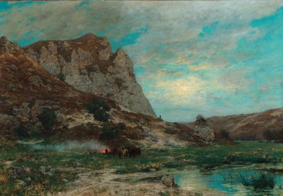 Pihenő katonák alkotó: Carl Friedrich Lessing