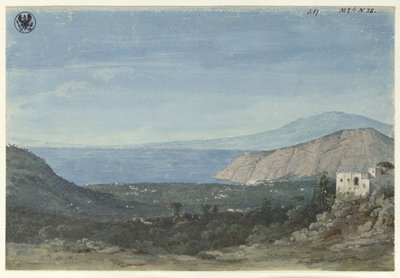 Kilátás Nápoly környékéről / A sorrentói síkság látképe a Colli di Fontanelléről alkotó: Karl Friedrich Schinkel