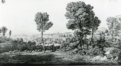 Messina és Calabria szemközti partjának látképe alkotó: Karl Friedrich Schinkel