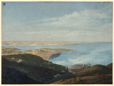 Trieszt látképe alkotó: Karl Friedrich Schinkel