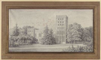 Berlin. A Páva-szigeti lovagház. Látkép alkotó: Karl Friedrich Schinkel