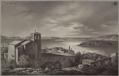 Kilátás Polára és a tengerre alkotó: Karl Friedrich Schinkel