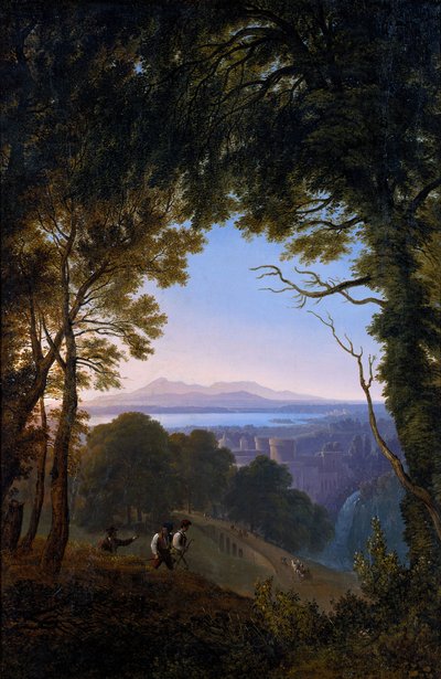 Kilátás egy olasz tájra alkotó: Karl Friedrich Schinkel