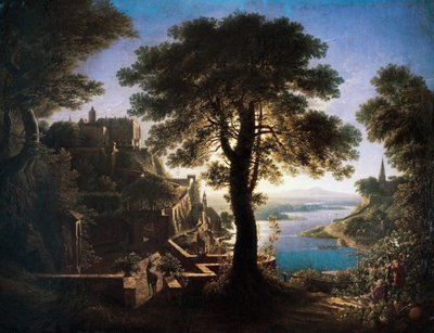 Vár a folyó mellett alkotó: Karl Friedrich Schinkel