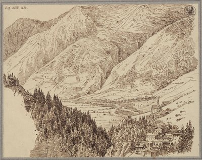 A Gastein-völgy Wildbaddal alkotó: Karl Friedrich Schinkel