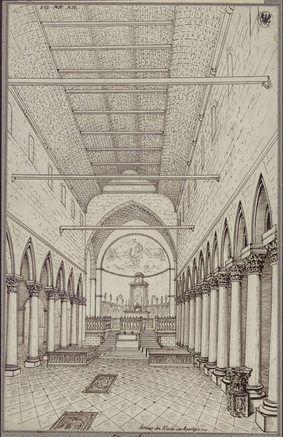 Az aquileiai székesegyház belseje alkotó: Karl Friedrich Schinkel