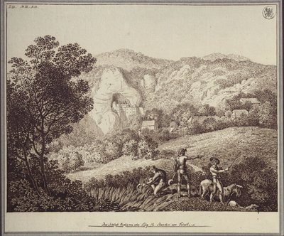 „Lueg vára, avagy Predjama, 12 órányira Trieszttől” alkotó: Karl Friedrich Schinkel