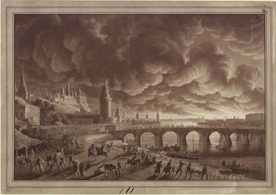 Moszkva égése alkotó: Karl Friedrich Schinkel