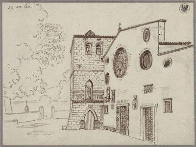 A San Giusto-székesegyház Triesztben alkotó: Karl Friedrich Schinkel