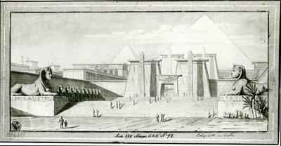 A világ hét csodája. Az egyiptomi labirintus alkotó: Karl Friedrich Schinkel