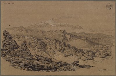 „Az Etna erdős vidékén rajzolva” alkotó: Karl Friedrich Schinkel