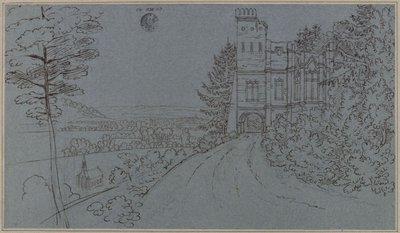 Köstritz. Mesterséges rom a kastélyparkban (?) alkotó: Karl Friedrich Schinkel