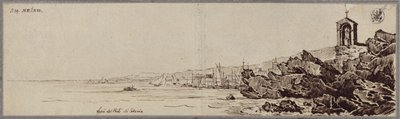 „Lávatömegek Catania kikötőjében” alkotó: Karl Friedrich Schinkel