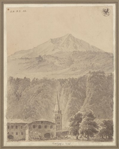Martigny a svájci Valais kantonban alkotó: Karl Friedrich Schinkel