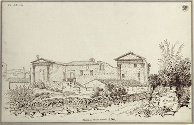 „Az Augustus-templom hátoldala Polában” alkotó: Karl Friedrich Schinkel