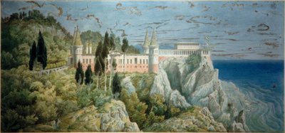 Orianda kastély, kilátás alkotó: Karl Friedrich Schinkel