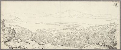 Skót tengerparti táj Tobermory közelében, Mull szigetén alkotó: Karl Friedrich Schinkel