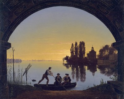 A Spree partja Stralau közelében alkotó: Karl Friedrich Schinkel