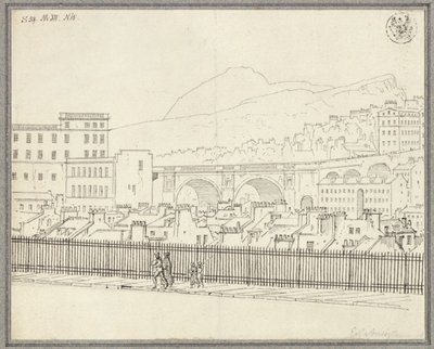 Edinburgh látképe híddal alkotó: Karl Friedrich Schinkel