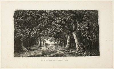 Erdei ösvény egy edzővel alkotó: Karl Friedrich Schinkel