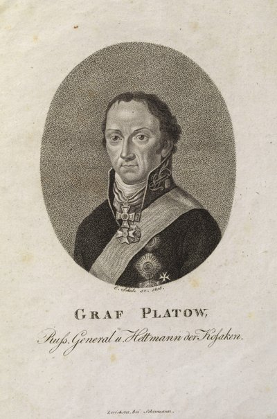 Matvej Ivanovics Platov gróf portréja 1757-1818 alkotó: Karl Friedrich Schulz