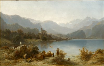Brienz és a Brienz-tó alkotó: Karl Girardet
