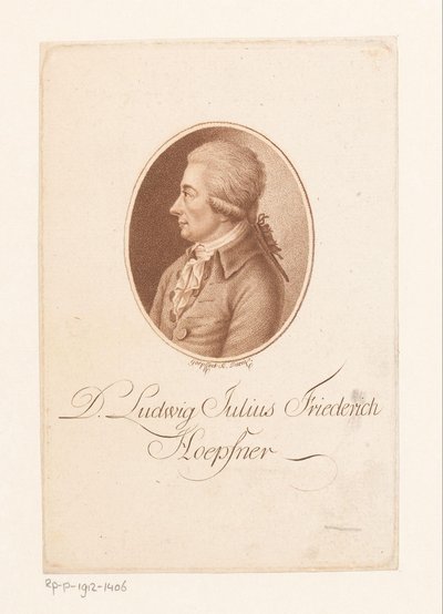 Ludwig Höpfner portréja alkotó: Karl Goepfert