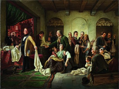 A sziléziai takácsok alkotó: Karl Hübner