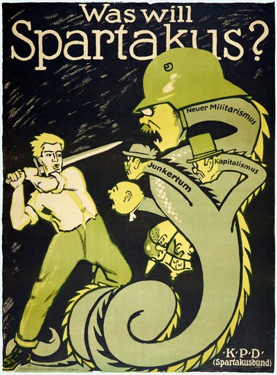 Német forradalom 1918-1919 A Spartakusszövetség (Spartakusbund) alkotó: Karl Jakob Hirsch