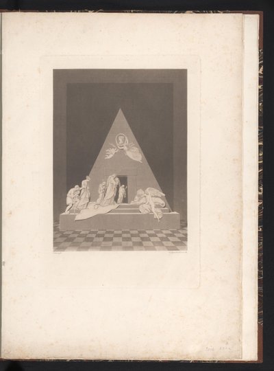 A temetési emlékmű elölnézete Maria Christina, Ausztria főhercegnőjének síremléke a bécsi Augustinerkirche-ben (sorozat címe) alkotó: Karl Joseph Aloys Agricola