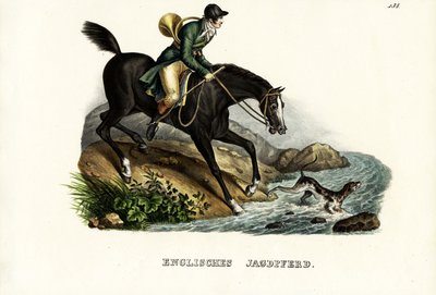 Angol Hunter Horse, 1824 alkotó: Karl Joseph Brodtmann
