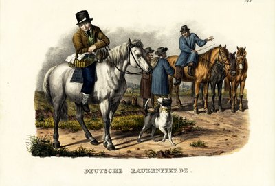 Német parasztlovak, 1824 alkotó: Karl Joseph Brodtmann