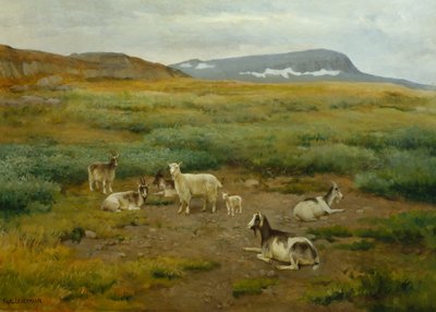 Kecske a fűben alkotó: Karl K. Uchermann