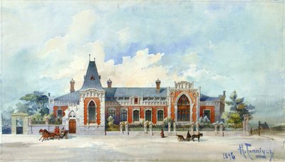 Alekszej Alekszandrovics Bahrusin háza Moszkvában, 1896 alkotó: Karl Karlovich Gippius