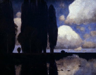 Rajna-vidéki jelenet (olaj, vászon) alkotó: Karl Kustner