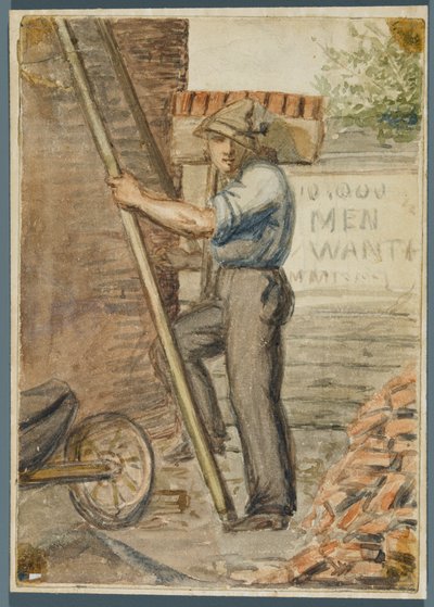 Téglaréteg, 1864 (wc fekete média aláhúzással) alkotó: Karl L.H. Mueller