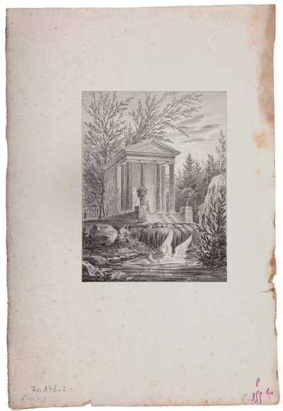 A szerelem temploma a Chateau de Malmaison parkban alkotó: Karl Loeillot-Hartwig