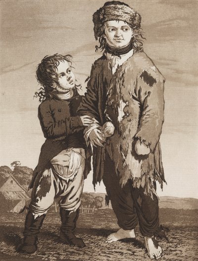 Az ifjú koldusok alkotó: Karl Ludwig Bernhard Buchhorn