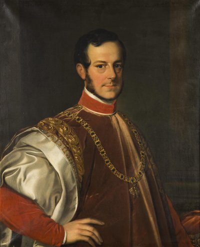 II. Johann Adolf schwarzenbergi herceg portréja 1799-1888, 1852. alkotó: Karl Ludwig Philippot
