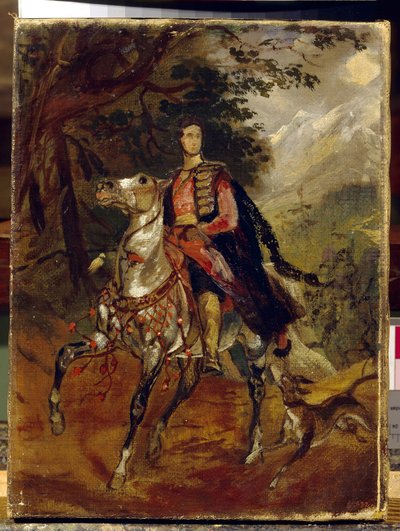 Anatole Nikolaievich Demidov (Demidoff), San Donato első hercegének (1812-1870) gróf portréja. Karl Pavlovich Briullov (Bryullov) (1799-1852) festménye, olaj, vászon, 1831 körül. Orosz művészet alkotó: Karl Pavlovich Bryullov