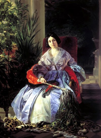 Elizaveta Pavlovna Saltykov hercegnők portréja, 1841. alkotó: Karl Pavlovich Bryullov