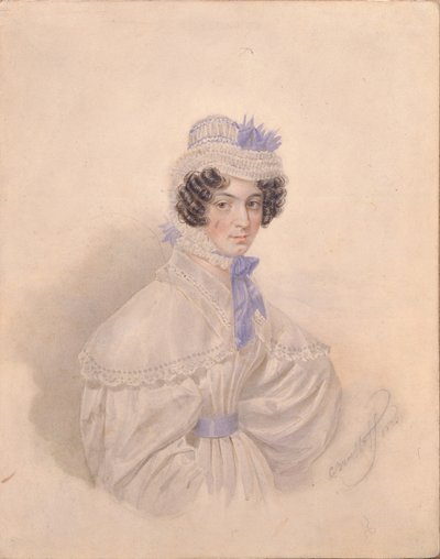 Anna Boriszovna Bakunyina portréja 1802-1835, 1835 alkotó: Karl Pavlovich Bryullov