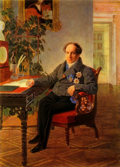 Alekszandr Nyikolajevics Golicin államférfi portréja alkotó: Karl Pavlovich Bryullov