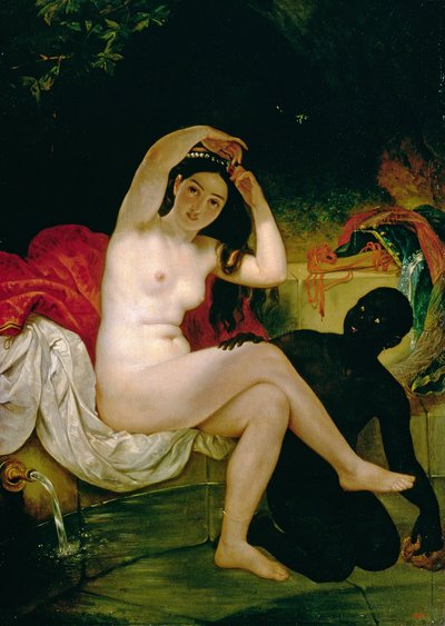 Virsavia, avagy Fürdőző néger rabszolgával (olaj, vászon) alkotó: Karl Pavlovich Bryullov