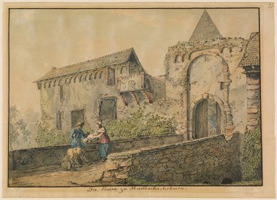 A Tiefburg romja Handschuhsheimben alkotó: Carl Philipp Fohr