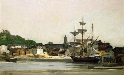 Honfleur kikötője alkotó: Karl Pierre Daubigny