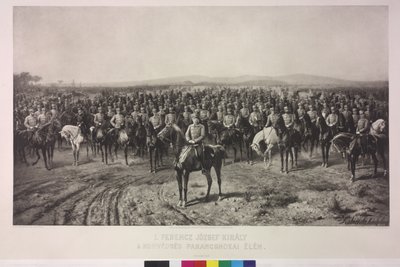 I. Ferenc József császár a magyar területi hadsereg csúcsán alkotó: Karl Ritter Von Kobierski