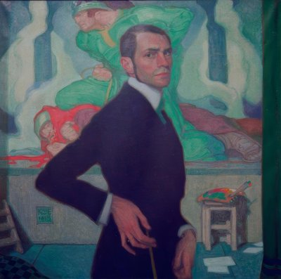 Önarckép a Nibelung-ciklus ellen alkotó: Karl Schmoll von Eisenwerth