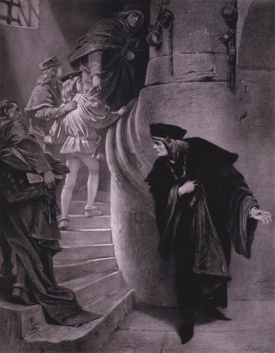 Jelenet Shakespeare III. Richárd király című művéből (III. felvonás, 5. jelenet) (litó) alkotó: Karl Theodor von Piloty